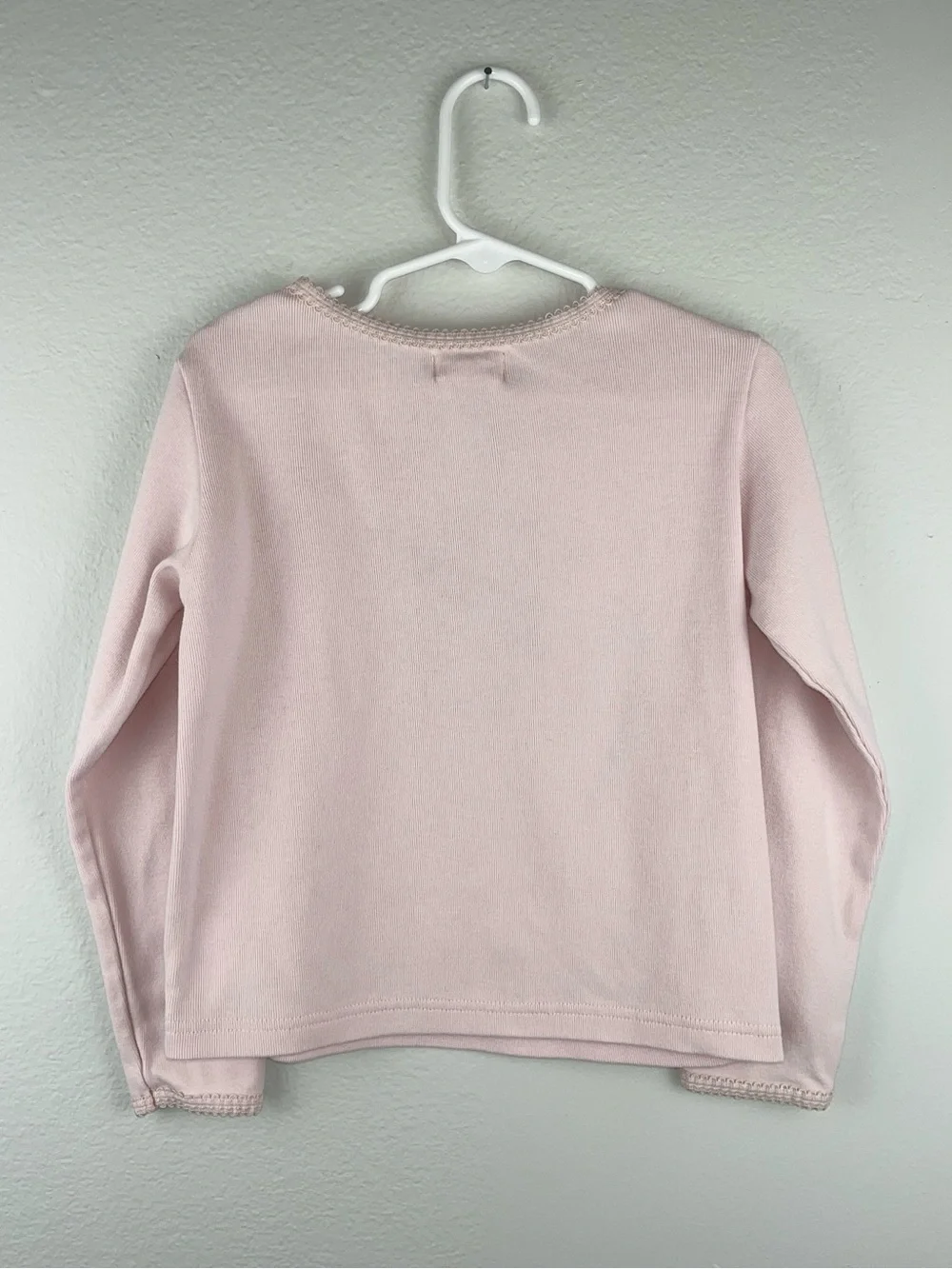 Gymboree 1999 Floral Embroidered Long Sleeve Pink Vintage Shirt 5-6 Years